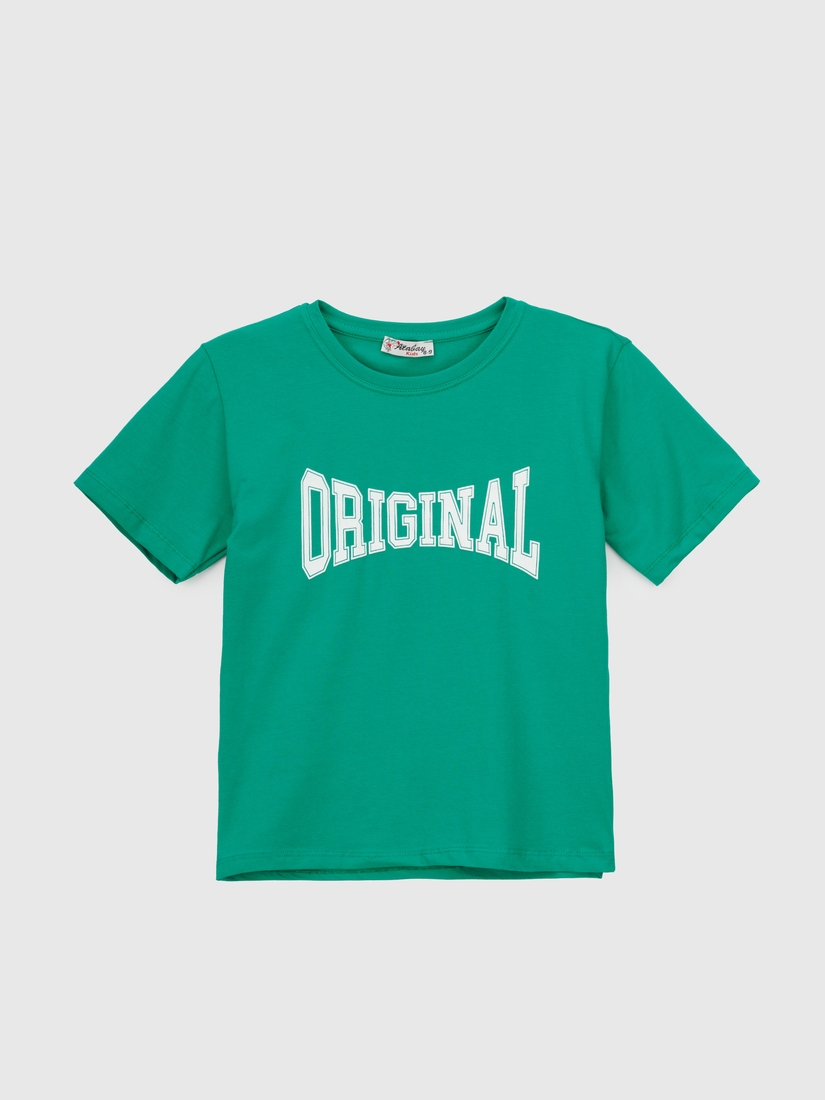 Фото Костюм футболка+шорты для девочки Atabey 10527 116 см Зеленый (2000990478306S)
