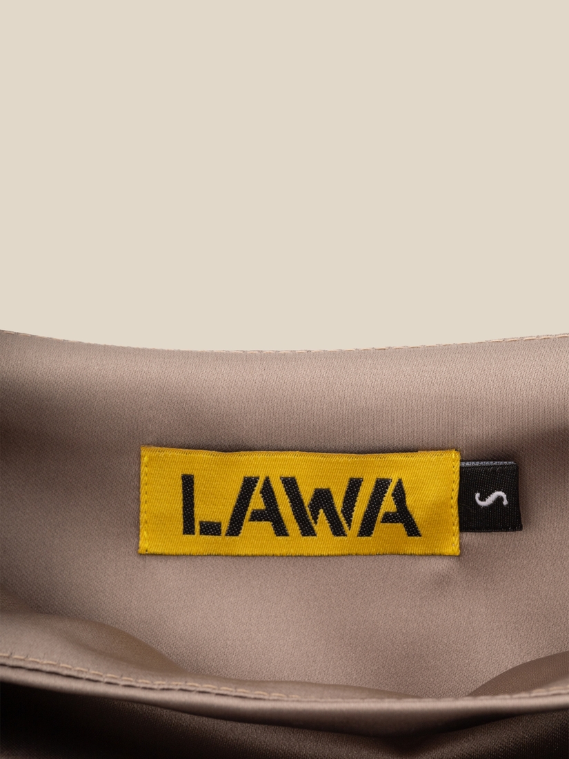 Фото Сукня однотонна жіноча LAWA WTC02367 XL Бежевий (2000990548702S)(LW)