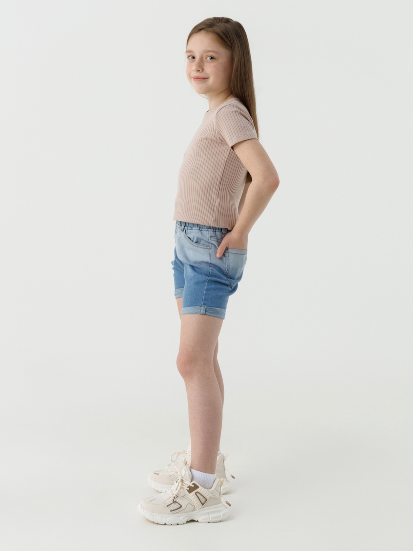 Фото Шорты джинсовые для девочки MOYABERLA 0098 140 см Голубой (2000990540409S)