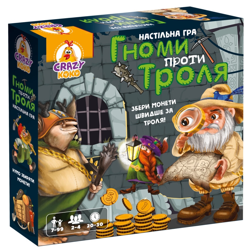 Фото Игра настольная "Гномы против тролля" Vladi Toys VT8055-36 (4820234765287)