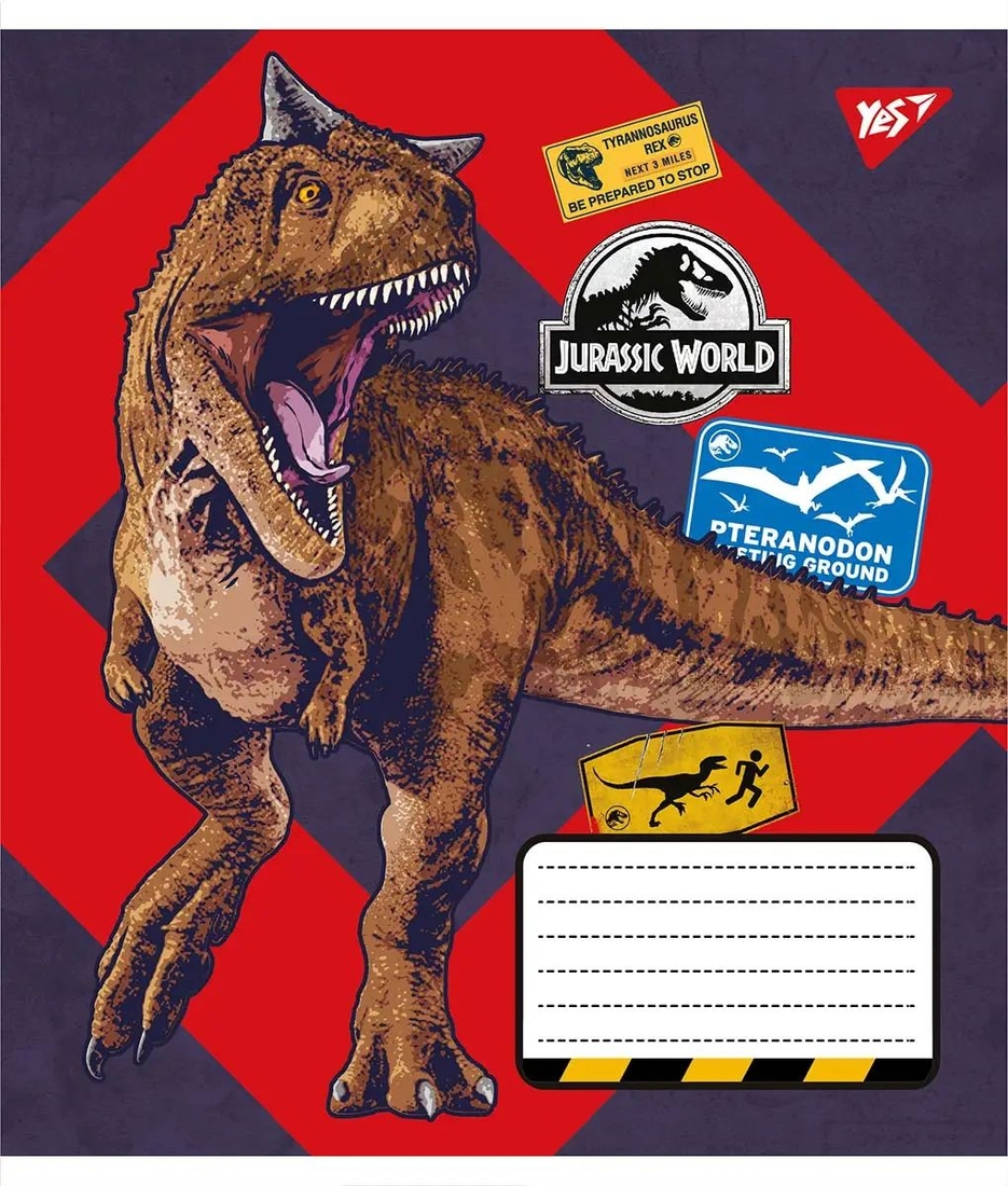 Фото Набор тетрадей YES 766271 Jurassic world 12 листов 25 шт (2000989907022)