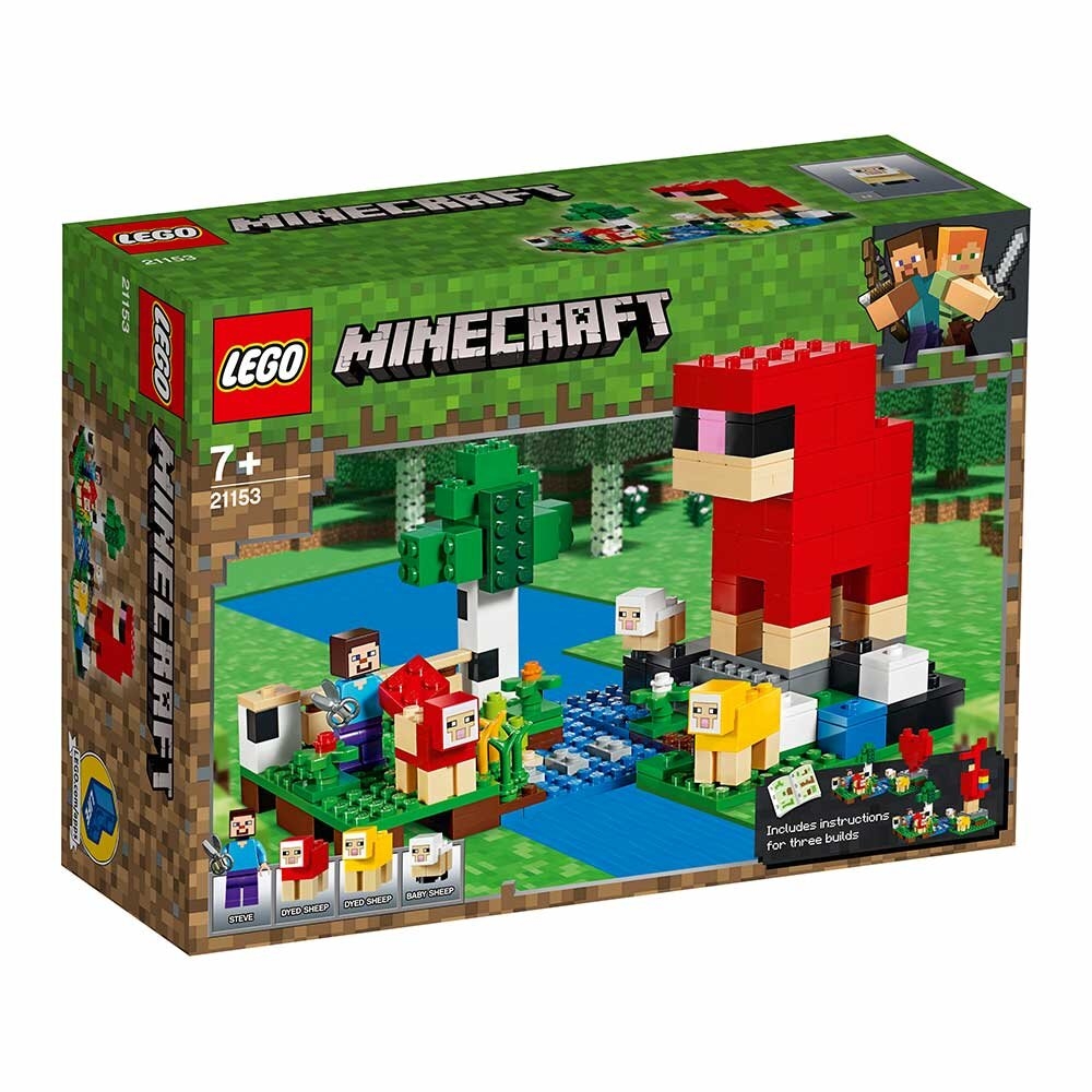 Фото Конструктор LEGO Minecraft Шерстяная ферма (21153)