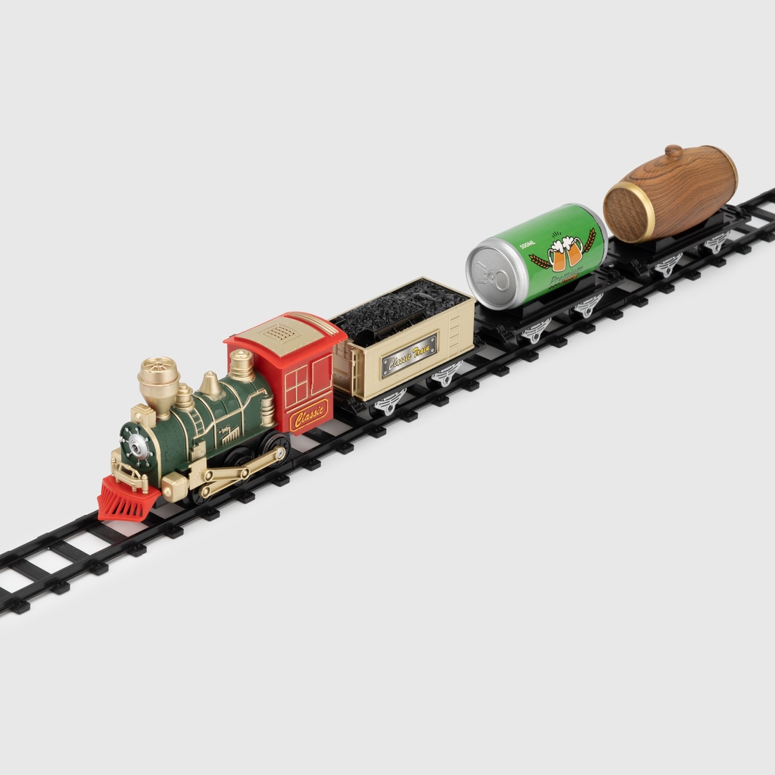 Фото Дитяча залізниця 3118C зі світловими та звуковими ефектами 14 елементів Різнокольоровий (2000989944362)