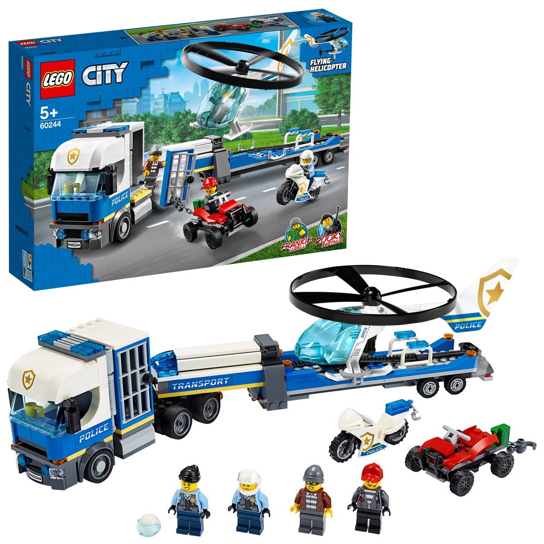 Фото Конструктор LEGO City Полицейский вертолётный транспорт (60244)