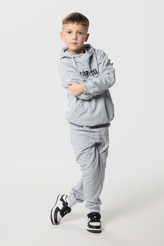 Фото Костюм для мальчика (худи+штаны) Ecrin 2502 140 см Серый (2000990239907D)
