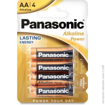 Фото Батарейка PANASONIC LR6REB/4BPR Alkaline Power(Bronze) АА 4 на блістері (5410853032984)