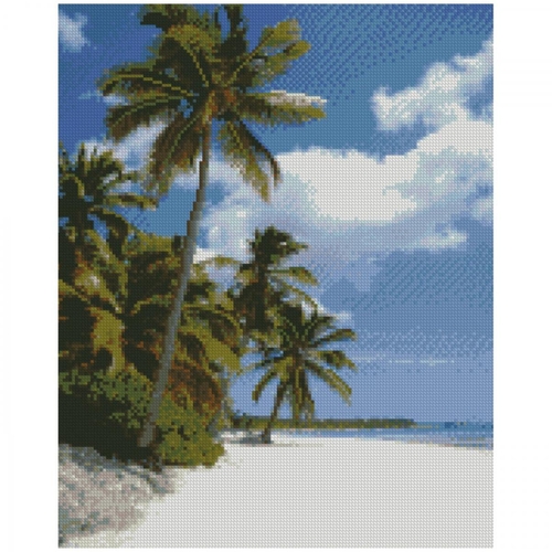Фото Алмазная картина FA0010 "Побережье Мальдив", размером 40х50 см (4823113806316)