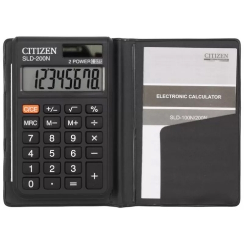Кишеньковий калькулятор CITIZEN SLD-200NR 8-разр 98х62 мм (4562195139447)