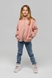 Кофта однотонна для дівчинки Lizi A004 116 см Рожевий (2000990001955W) Фото 4 з 10
