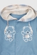 Костюм (боді+кофта+штани) для хлопчика Mini Papi 0420 68 см Блакитний (2000990483522D) Фото 4 з 17