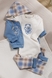 Костюм (боди+кофта+штаны) для мальчика Mini Papi 0420 68 см Голубой (2000990483522D) Фото 1 из 17