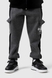 Спортивні штани для хлопчика манжет з принтом Atescan 1104 152 см Графітовий (2000990223425W) Фото 1 з 13