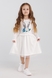 Сукня з принтом для дівчинки Atabey 10368.1 104 см Білий (2000990419194D) Фото 3 з 13