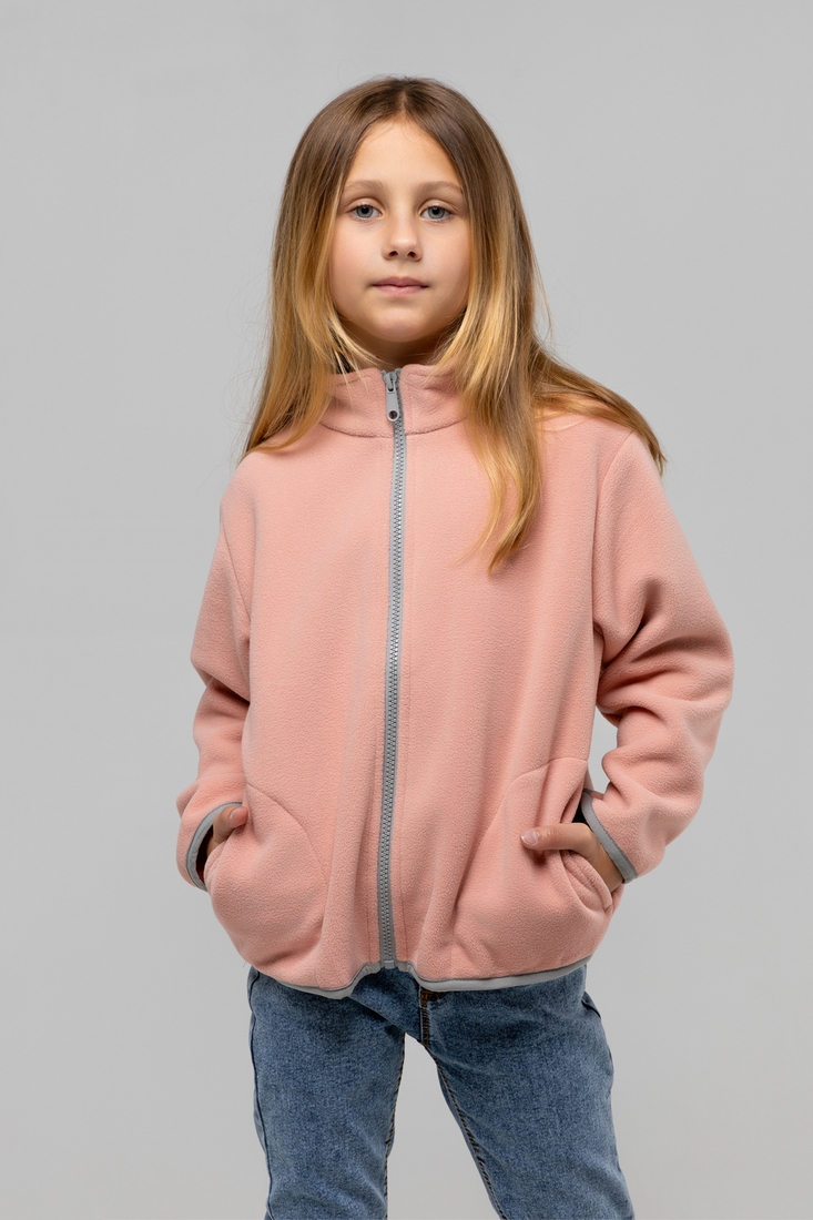Фото Кофта однотонная для девочки Lizi A004 92 см Розовый (2000990001917W)