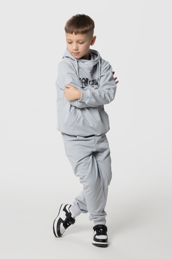 Фото Костюм для хлопчика (худі+штани) Ecrin 2502 140 см Сірий (2000990239907D)