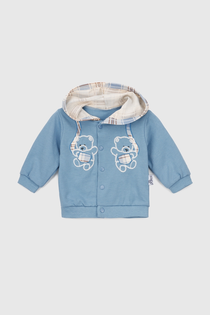 Фото Костюм (боді+кофта+штани) для хлопчика Mini Papi 0420 68 см Блакитний (2000990483522D)