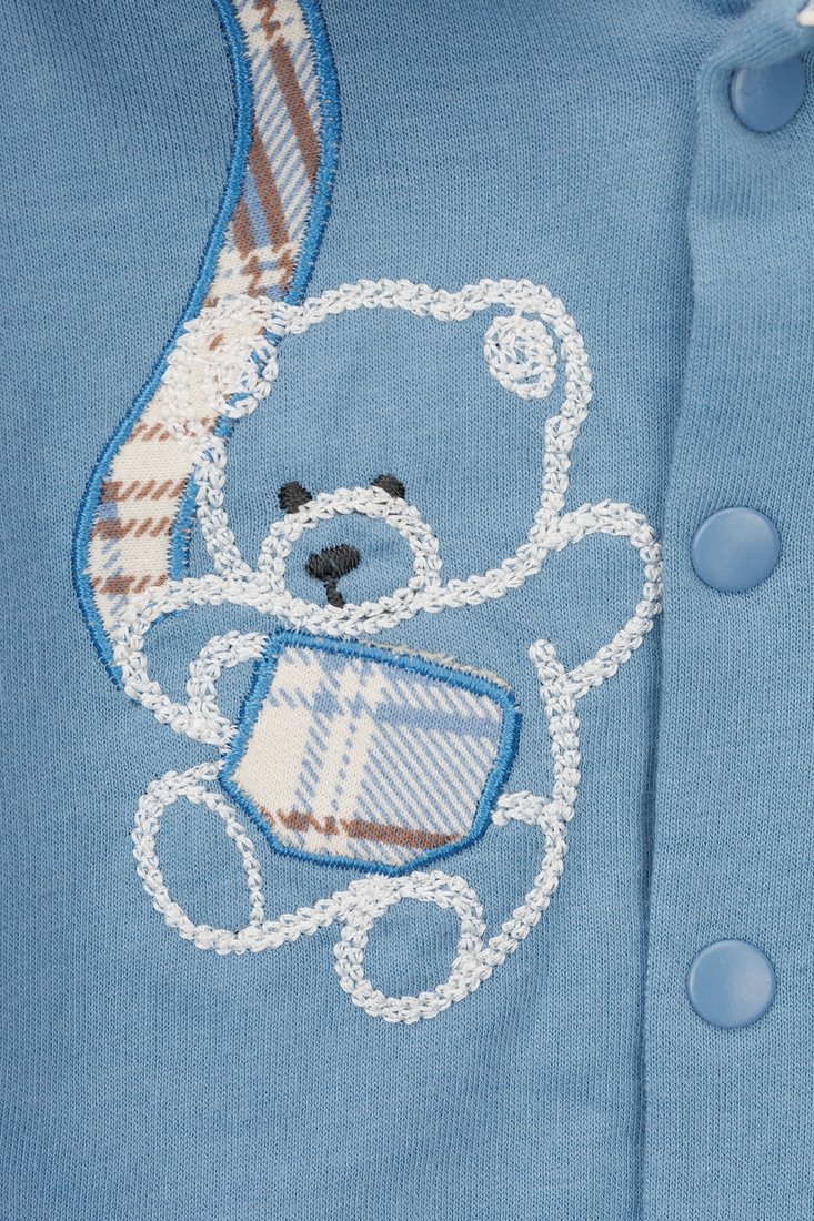 Фото Костюм (боді+кофта+штани) для хлопчика Mini Papi 0420 56 см Блакитний (2000990483508D)