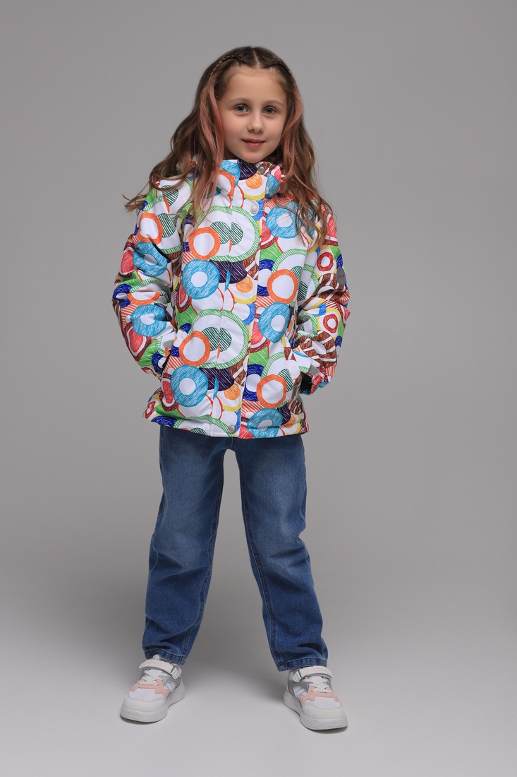 Фото Куртка для дівчинки Snowgenius D442-019 140 см Білий (2000989273974D)