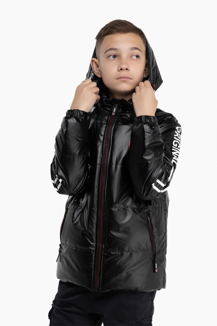 Фото Куртка для мальчика 8657 140 см Черный (2000989894834D)