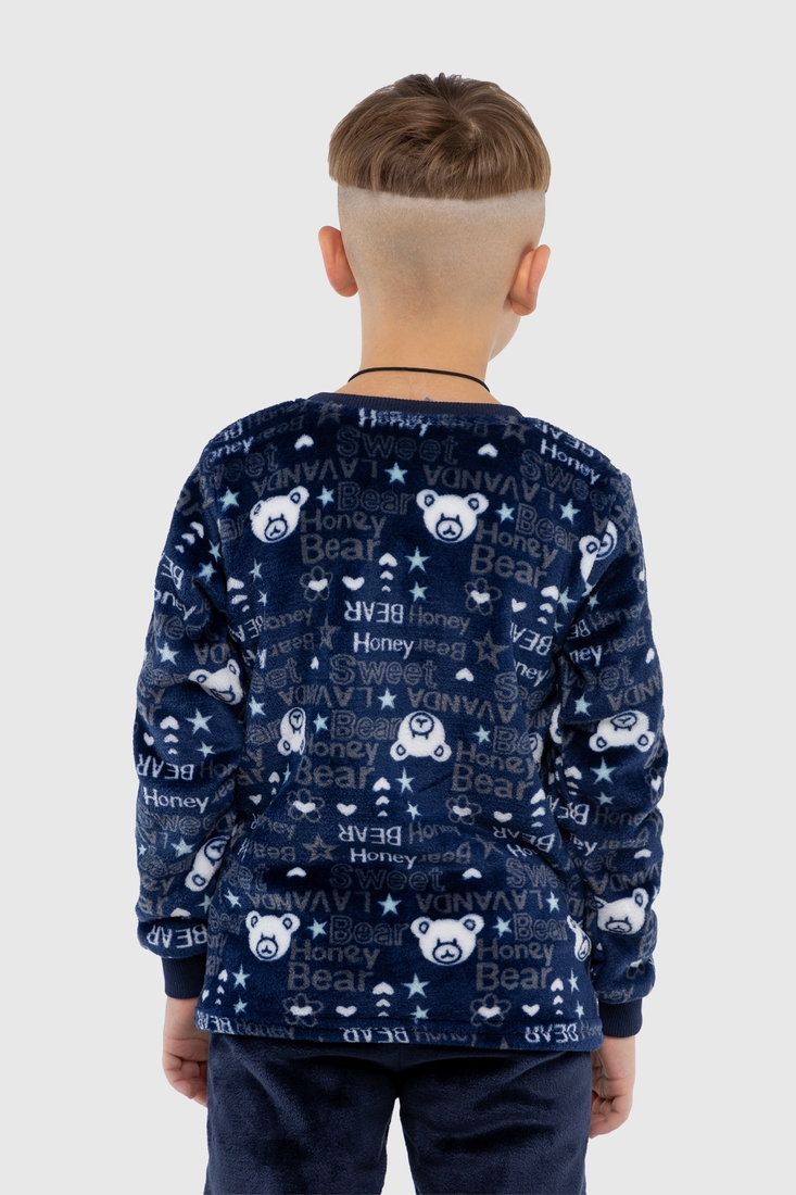 Фото Пижама для мальчика Фламинго 855-910 BEAR 134-140 см Синий (2000990225740A)