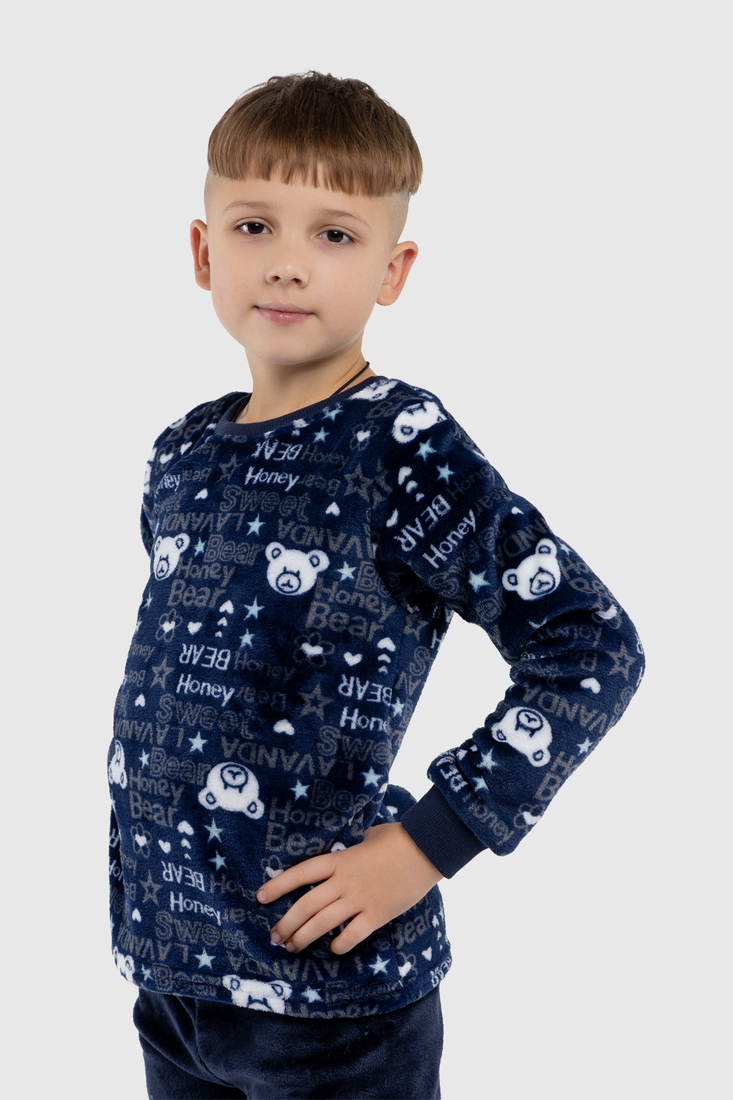Фото Пижама для мальчика Фламинго 855-910 BEAR 98-104 см Синий (2000990225764A)