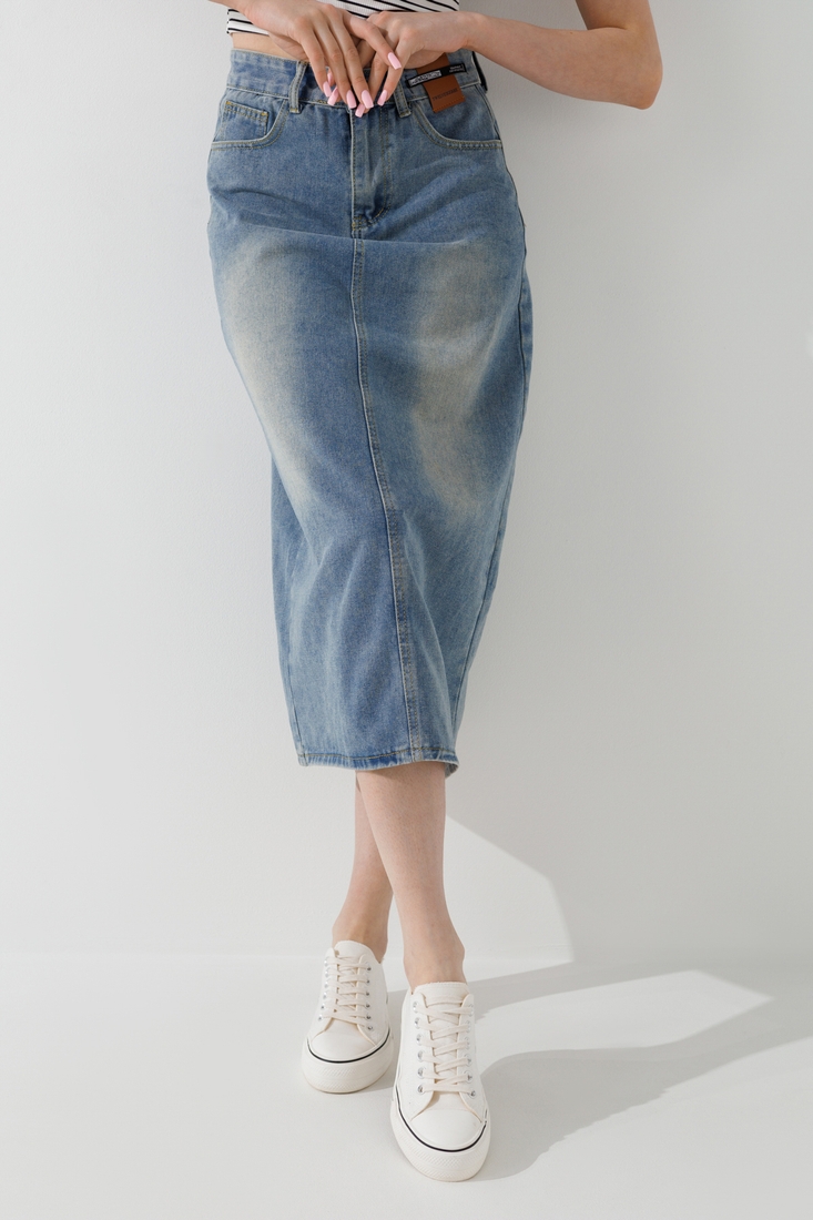 Фото Спідниця джинсова жіноча 617 S Синій (2000990376824D)