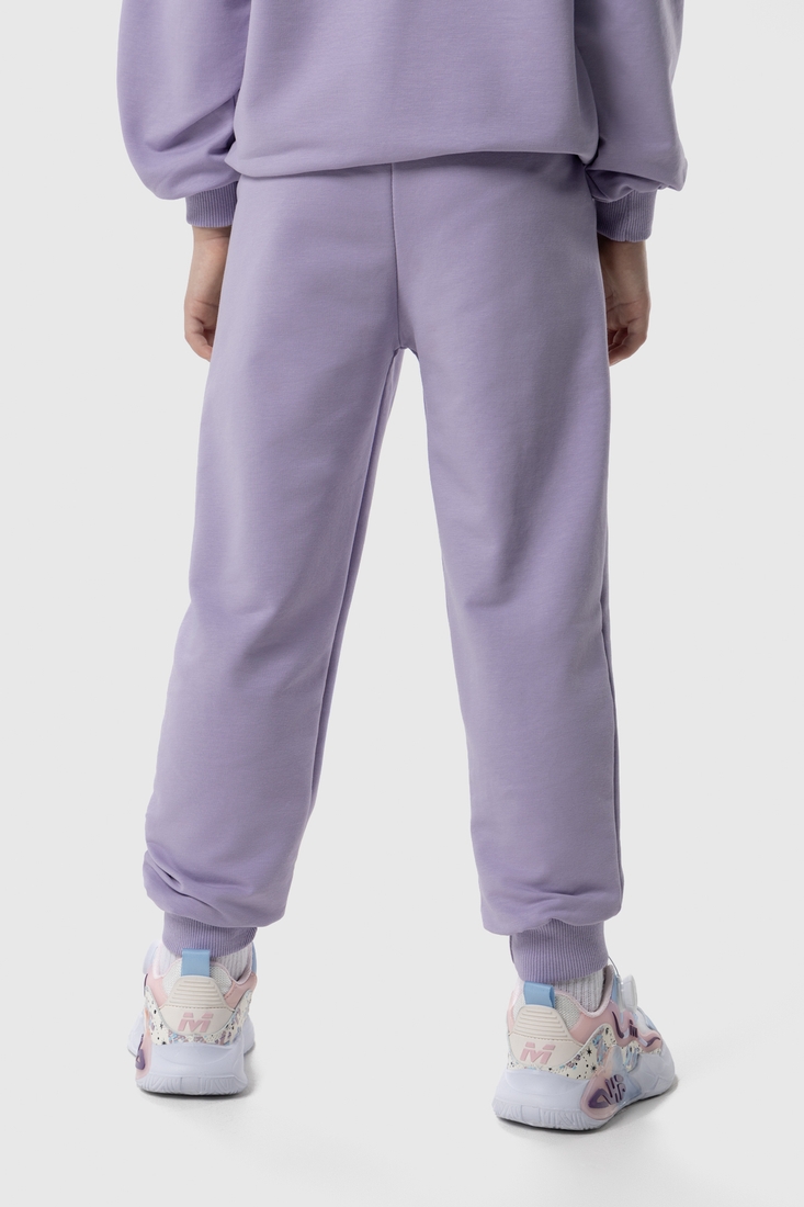 Фото Спортивні штани однотонні для дівчики Atabey 10351.1 116 см Ліловий (2000990156334D)