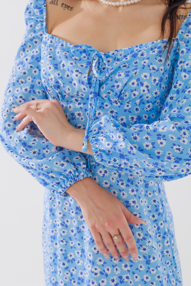 Фото Сукня з візерунком жіноча LAWA WTC02380 XL Блакитно-білий (2000990671042S)