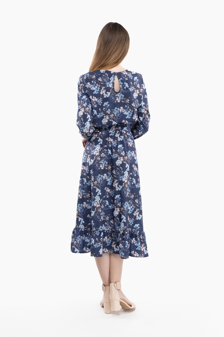 Фото Платье с узором женское LAWA CTM WTC02306 XS Синий (2000989905264S)(LW)