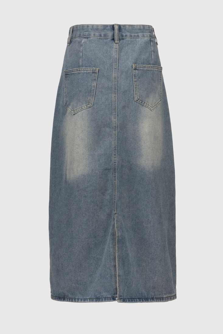 Фото Спідниця джинсова жіноча 617 S Синій (2000990376824D)