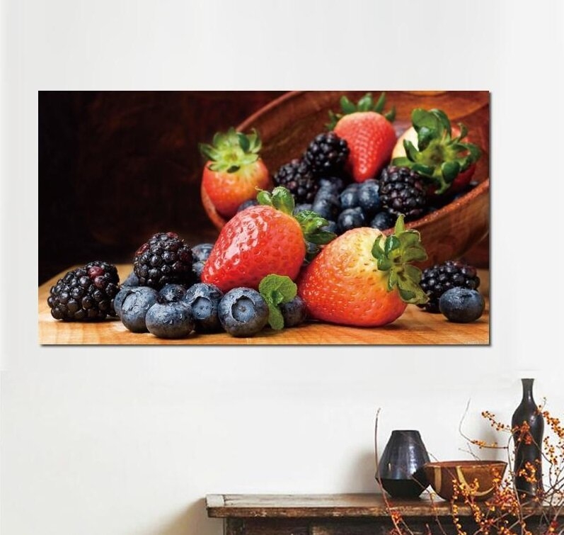 Фото Набор для творчества Babylon DIY живопись по номерам Корзина с ягодами (2000903603146)
