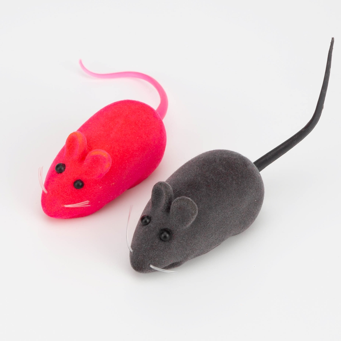Ігрова миша для кота ATS2275 2 шт. Сіро-рожевий (2000989575016)