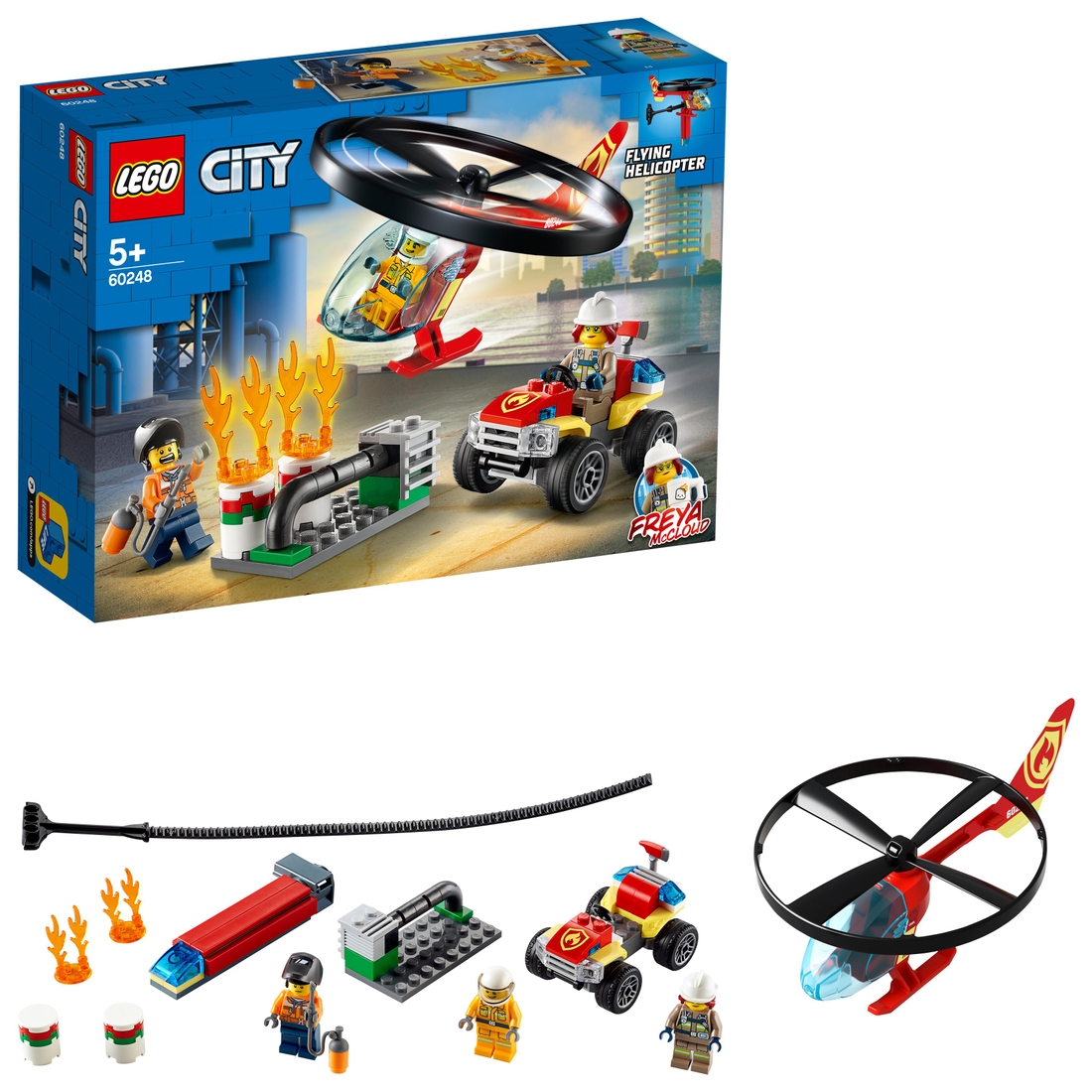 Фото Конструктор LEGO City Пожежний рятувальний вертоліт (60248)