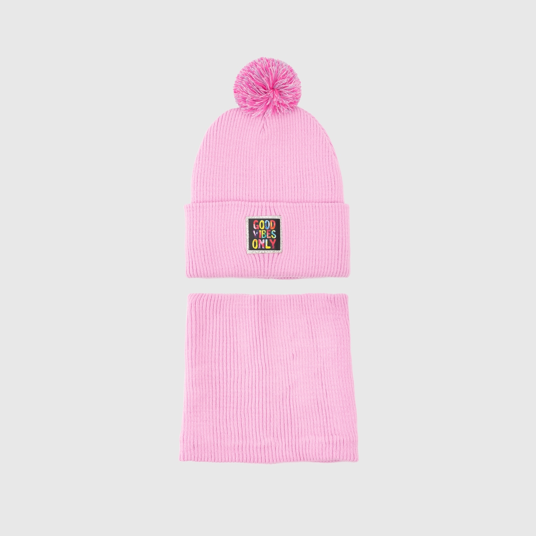 Фото Набор шапка+снуд для девочки Talvi Онли 48-56 Розовый (2000990118363D)
