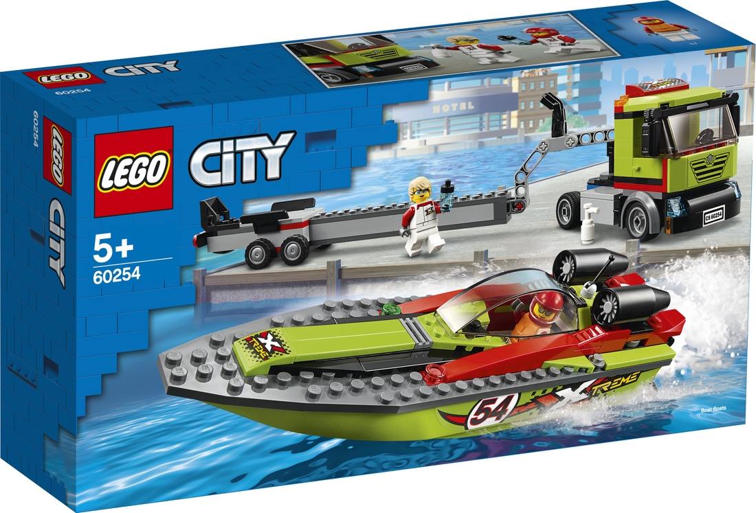 Фото Конструктор LEGO City Транспортировщик швидкісних катерів (60254)