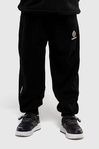 Фото Спортивные штаны с принтом Yekipeer 9805 146 см Черный (2000990066534W)