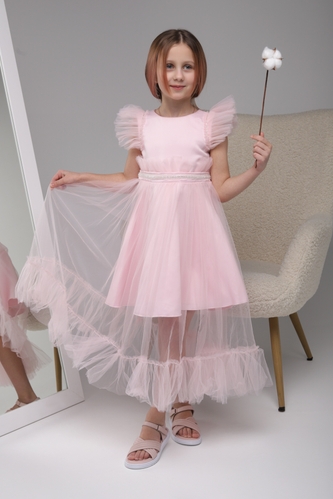 Фото Платье для девочки с принтом 23002 Wecan 134 см Розовый (2000989428077D)