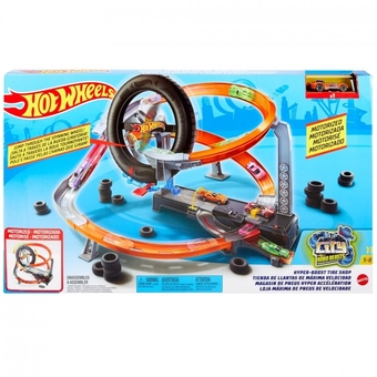 Ігровий набір "Перегони у шиномонтажній" Hot Wheels GJL16 (2000904650460)