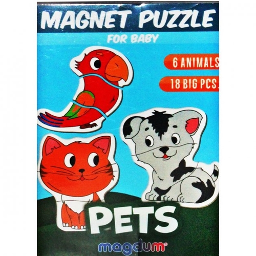 Фото Magnets puzzle for baby Рets ML4031-34 EN (4820215154710)