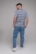 Мужская футболка с узором FIGO 2889 XL Синий (2000989489689S) Фото 4 из 8