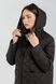 Куртка однотонна жіноча On me M22236 6XL Чорний (2000990314697D) Фото 4 з 15