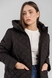 Куртка однотонна жіноча On me M22236 6XL Чорний (2000990314697D) Фото 2 з 15