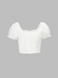 Блуза однотонна жіноча 2421 L Молочний (2000990588944S) Фото 1 з 3