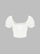 Блуза однотонна жіноча 2421 L Молочний (2000990588944S) Фото 2 з 3