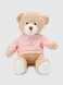М'яка іграшка Ведмедик JRK122456 Бежево-рожевий (2000990541888) Фото 2 з 4