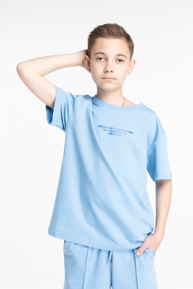 Фото Костюм футболка+шорти дитячий ADK 2922 128 см Блакитний (2000989455301S)