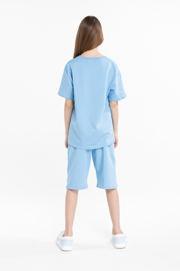 Фото Костюм футболка+шорти дитячий ADK 2922 128 см Блакитний (2000989455301S)