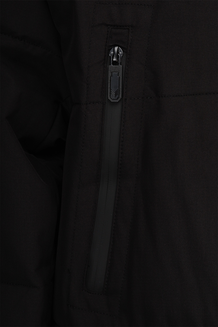 Фото Куртка однотонная мужская 9903 3XL Черный (2000990544360W)