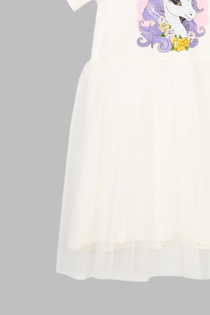 Фото Платье для девочки Ecrin 5277 104 см Молочный (2000990434722S)