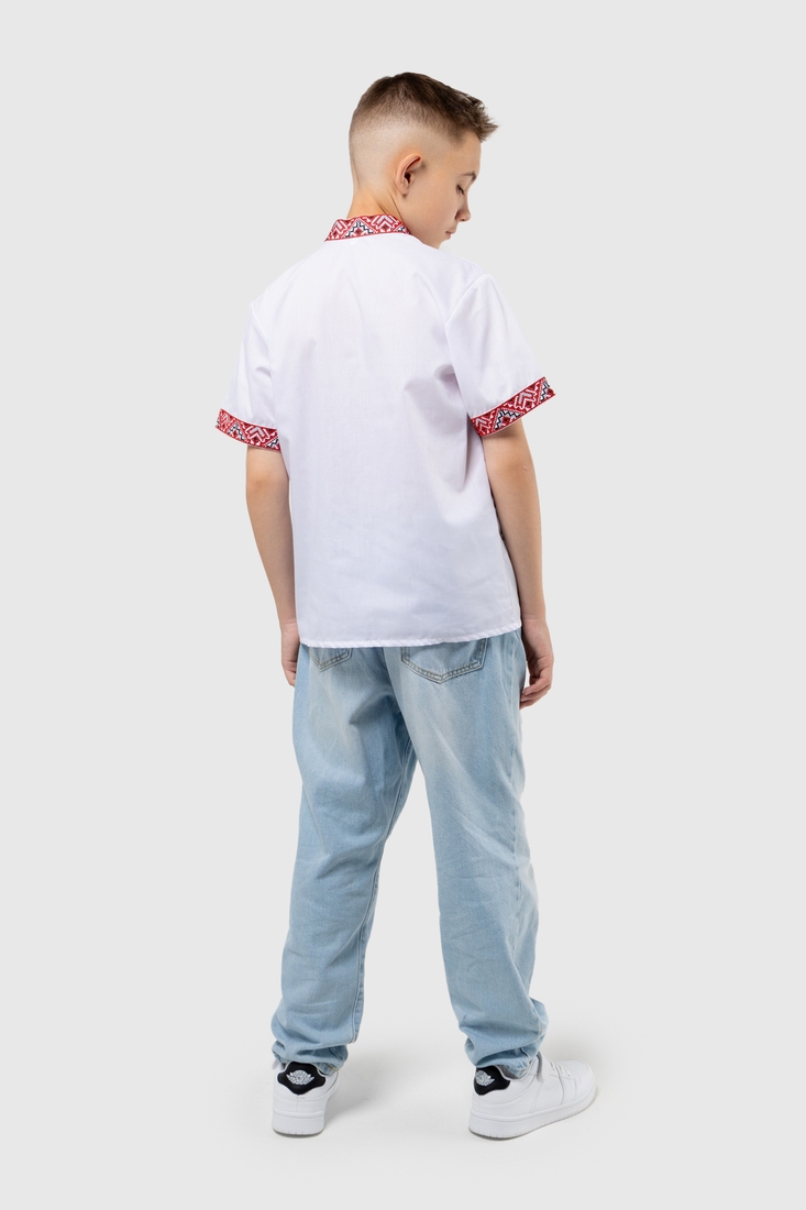 Фото Сорочка вишиванка для хлопчика КОЗАЧЕК МАЙКЛ 158 см Червоний (2000989824947S)